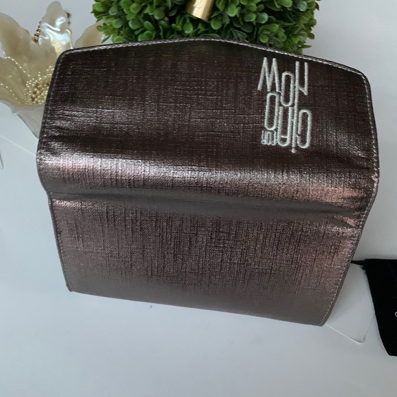 Neiman Marcus clutch Bronze color new - Picture 4 of 14